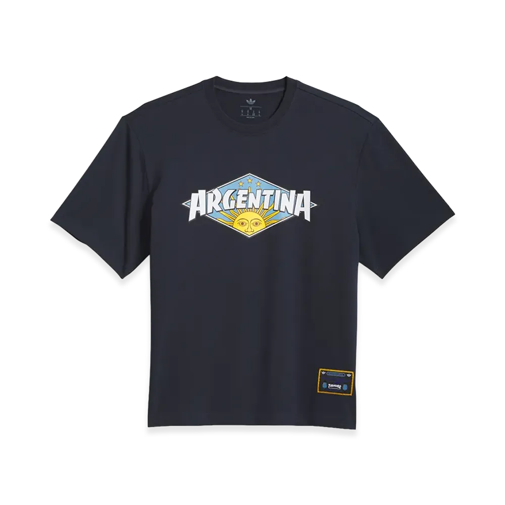 adidas x THRASHER x AFA Argentina Tee "Night Navy"