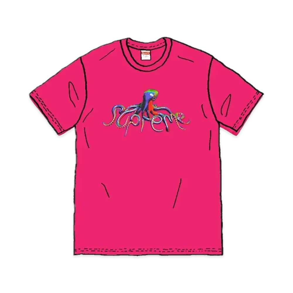 シュプリーム テンタクルズ Tシャツ "ピンク"
