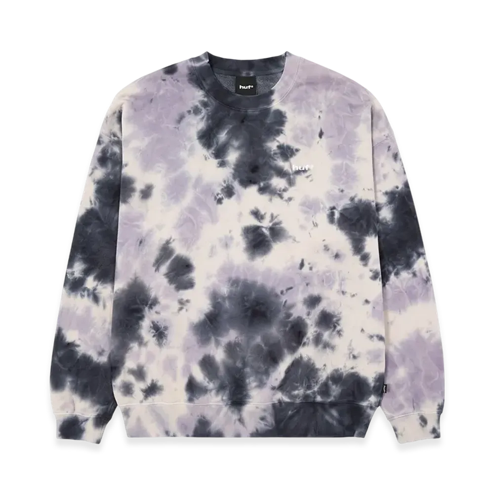 HUF WINTER 25 Tie Dye 89 Logo Crewneck Sweatshirt "Navy"