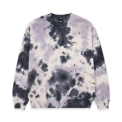 HUF WINTER 25 Tie Dye 89 Logo Crewneck Sweatshirt "Navy"