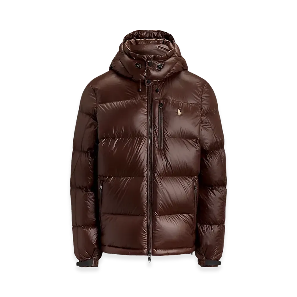 Polo Ralph Lauren The Gorham Glossed Down Jacket "Nutmeg Brown"