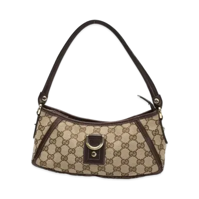 GUCCI GG Canvas Shoulder Bag "Beige"
