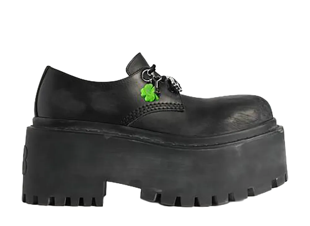 BALENCIAGA Women's Strike Platform Derby With Charms "Black"