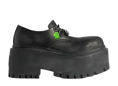BALENCIAGA Women's Strike Platform Derby With Charms "Black"
