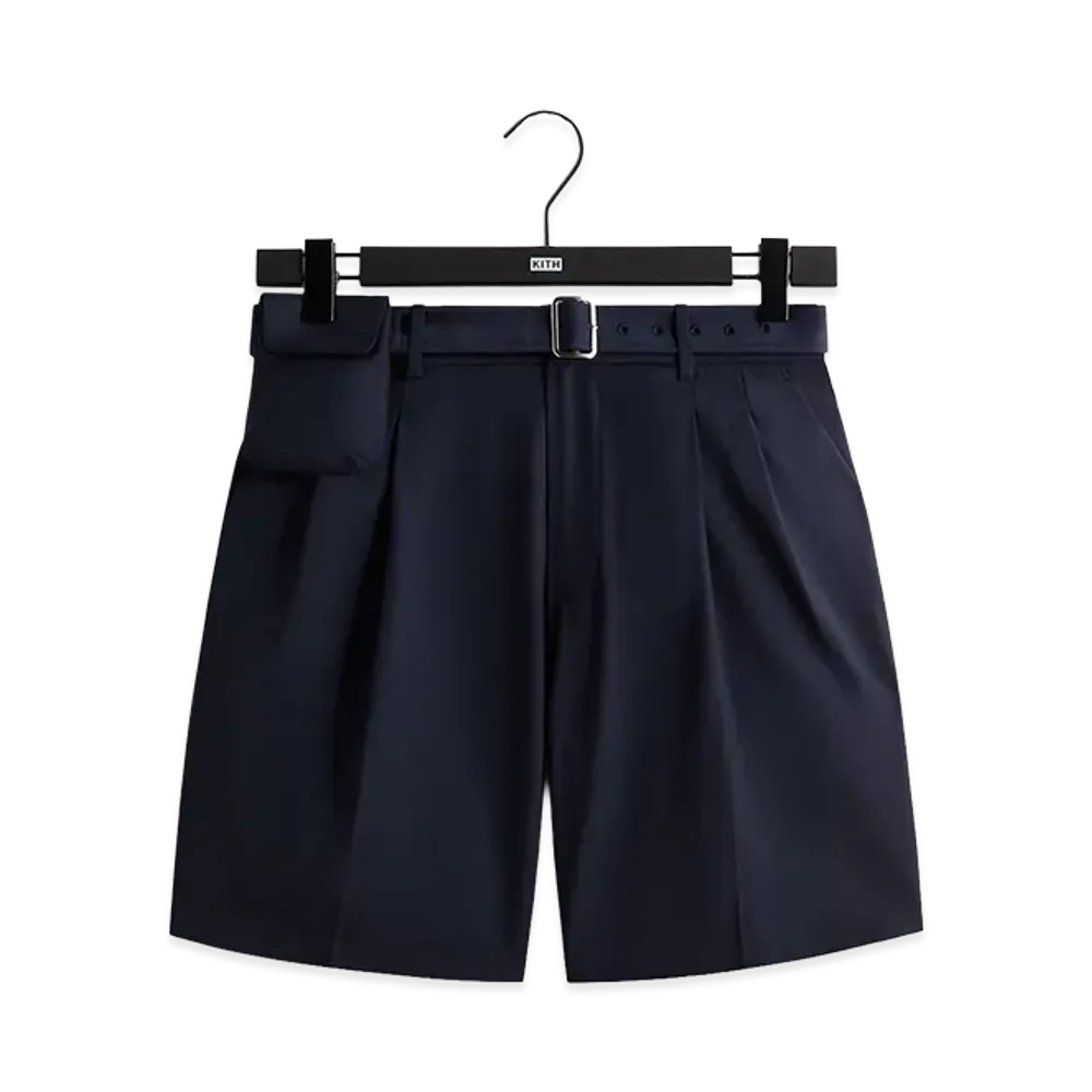 Kith &Kin Tropical Wool Emrys Pleated Short "Nocturnal"