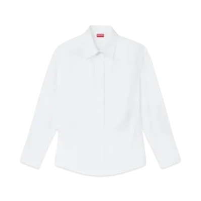 KENZO Pinstripe Fit Shirt "White"
