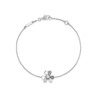 Van Cleef & Arpels Frivole bracelet mini model "18K White gold/Diamond"