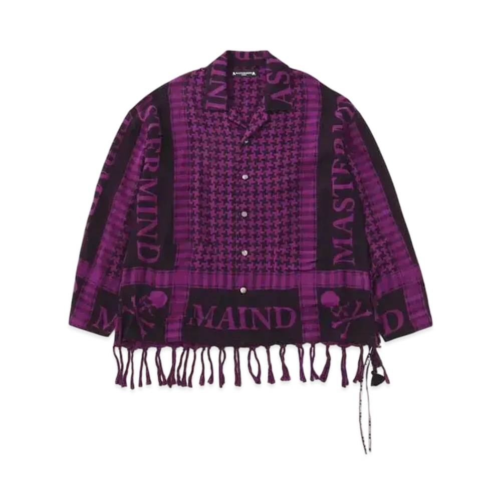 mastermind WORLD Fringe Stole LS Shirt "Purple"