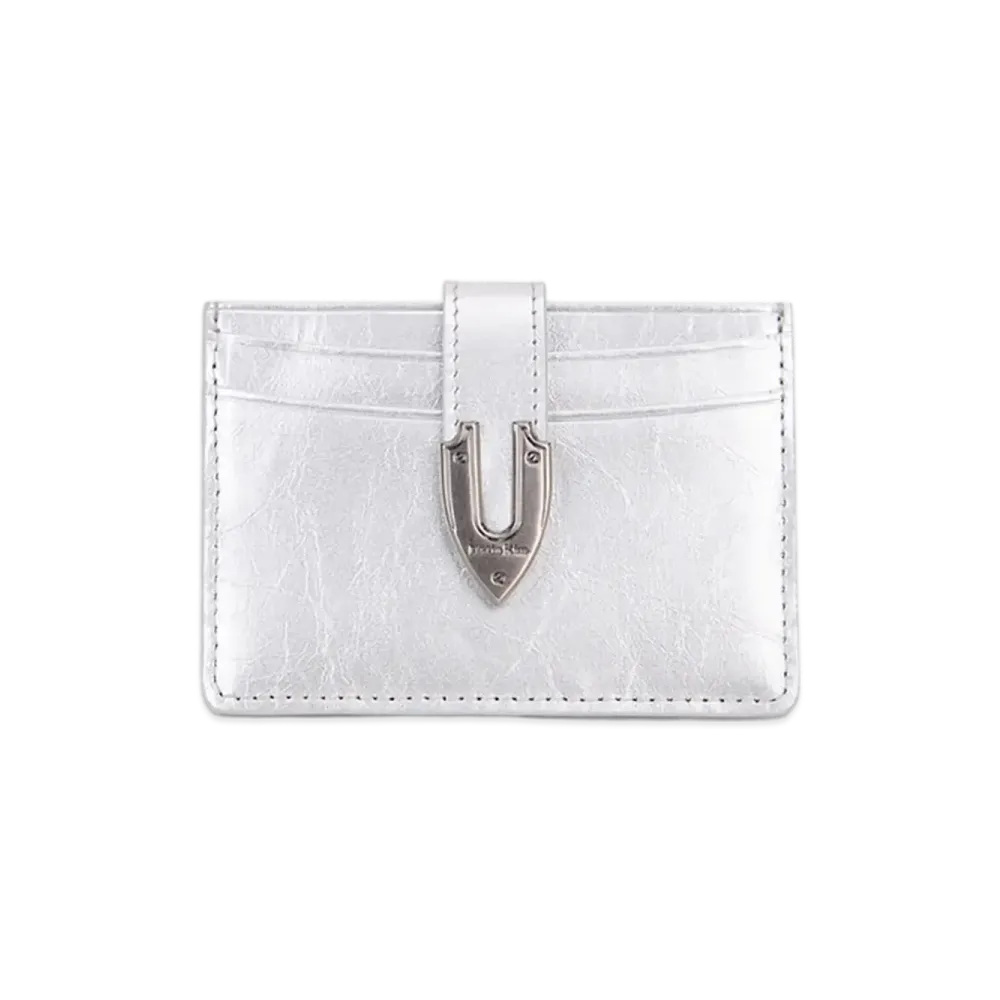 Matin Kim Western Buckle Card Wallet "Silver"