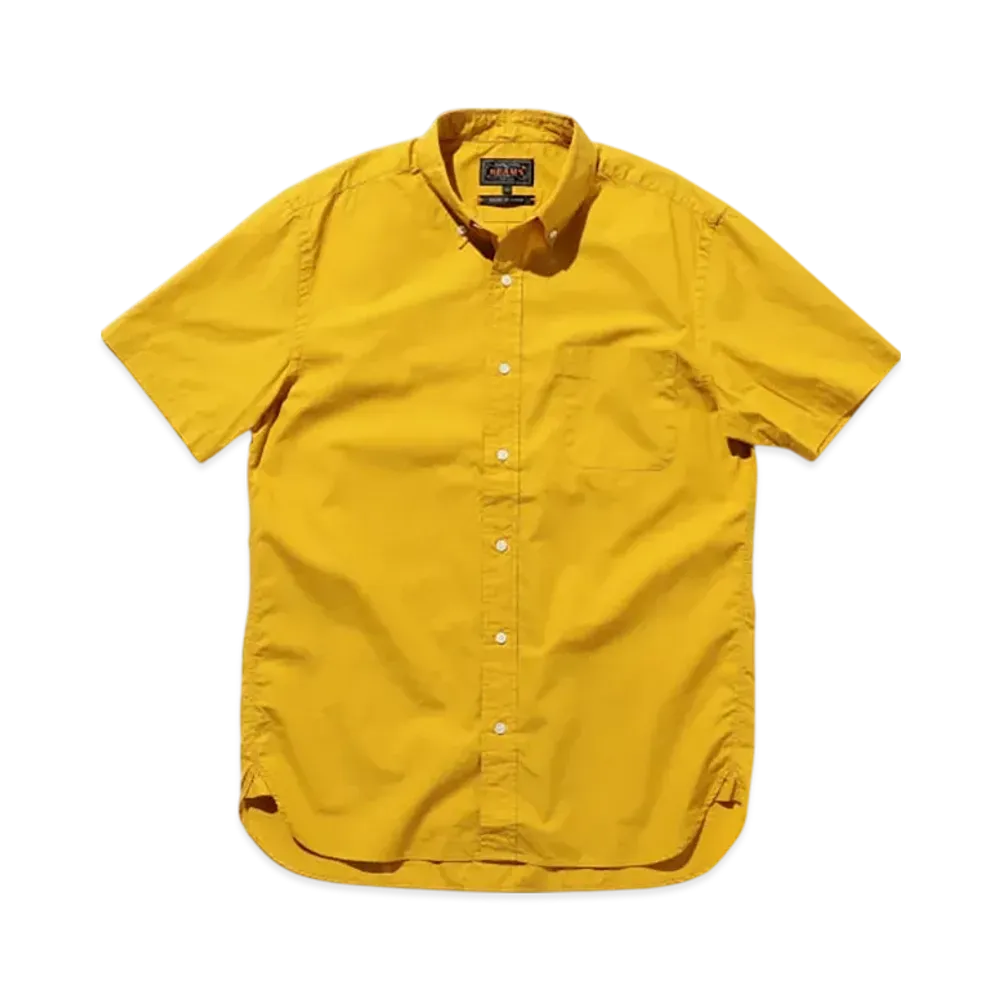BEAMS B.D. Short Sleeve Color Broad "Musterd"