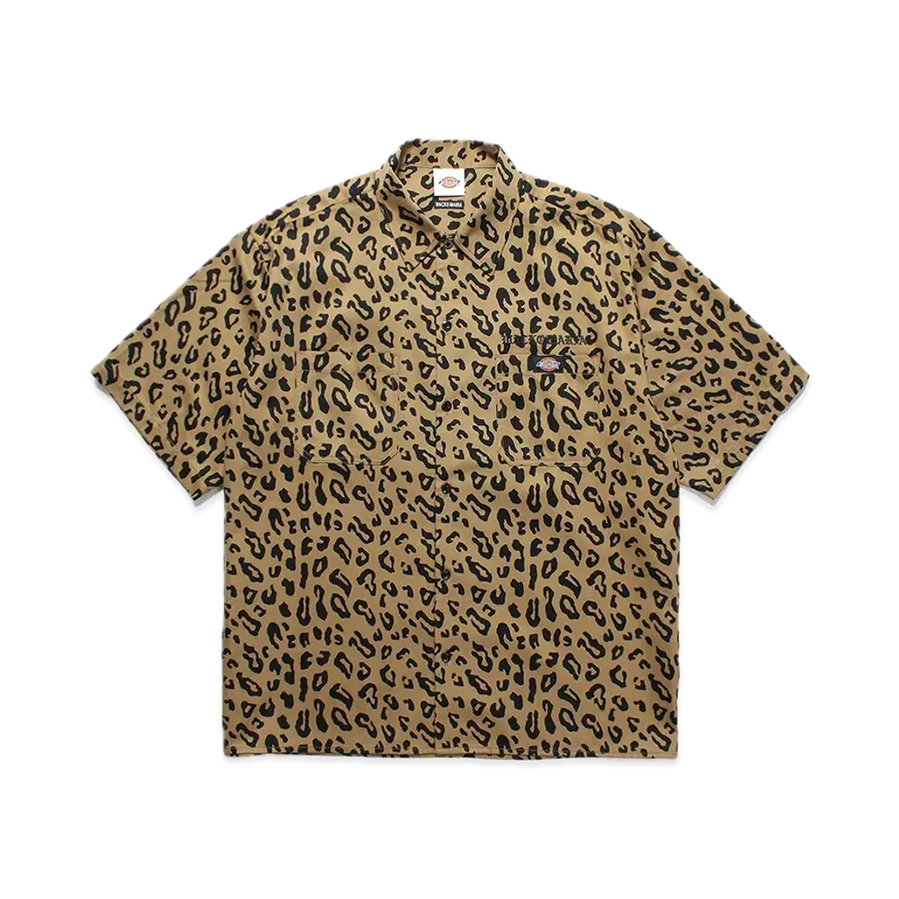 WACKO MARIA x Dickies Leopard Work Shirt "Beige"