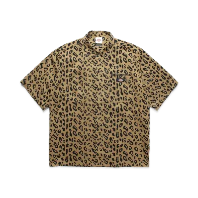 WACKO MARIA x Dickies Leopard Work Shirt "Beige"