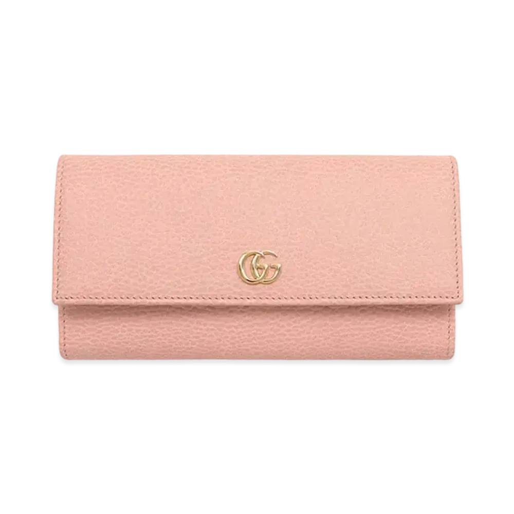 グッチ GG マーモント レザー コンチネンタルウォレット "ライトピンク" 456116 CAO0G 5909