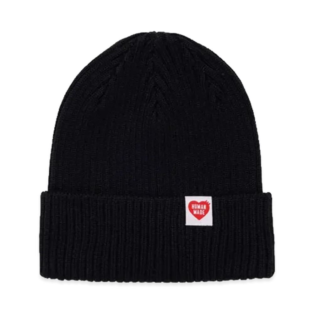 HUMAN MADE Cotton Rib Beanie "Black"