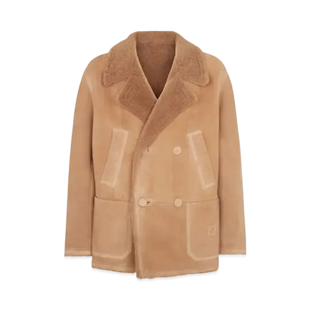 FENDI Men's Blouson Sheepskin "Brown"