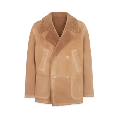 FENDI Men's Blouson Sheepskin "Brown"