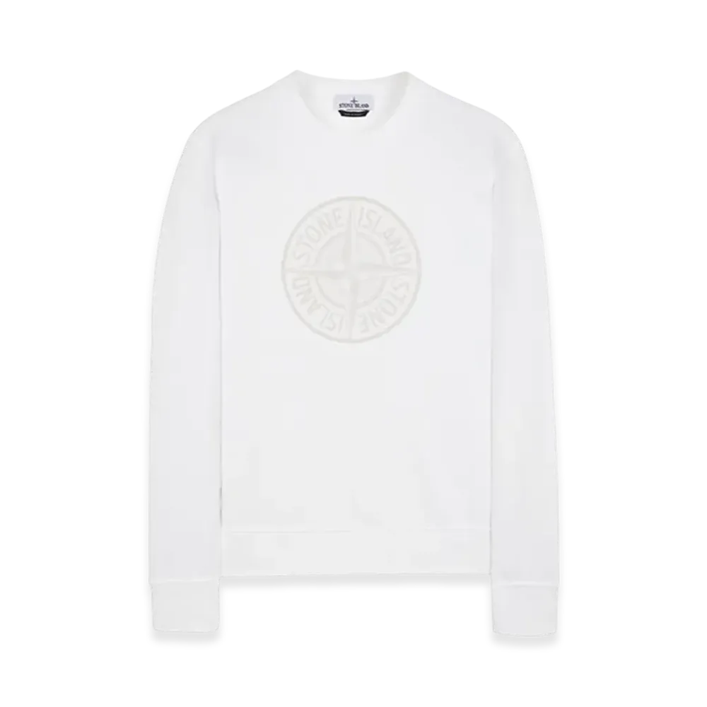 Stone Island 66559 Industrial One Print Crewneck Sweatshirt - 23FW "White"