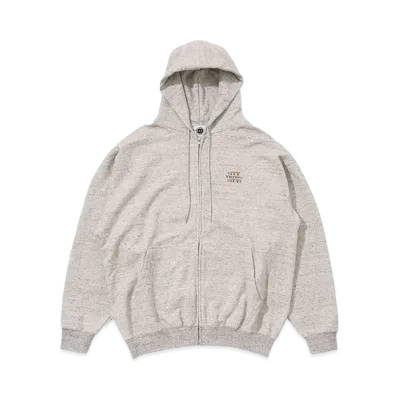 CITY COUNTRY CITY EMBROIDERED LOGO ZIP UP COTTON HOODIE SOUND CITY COUNTRY CITY "AH GRAY"