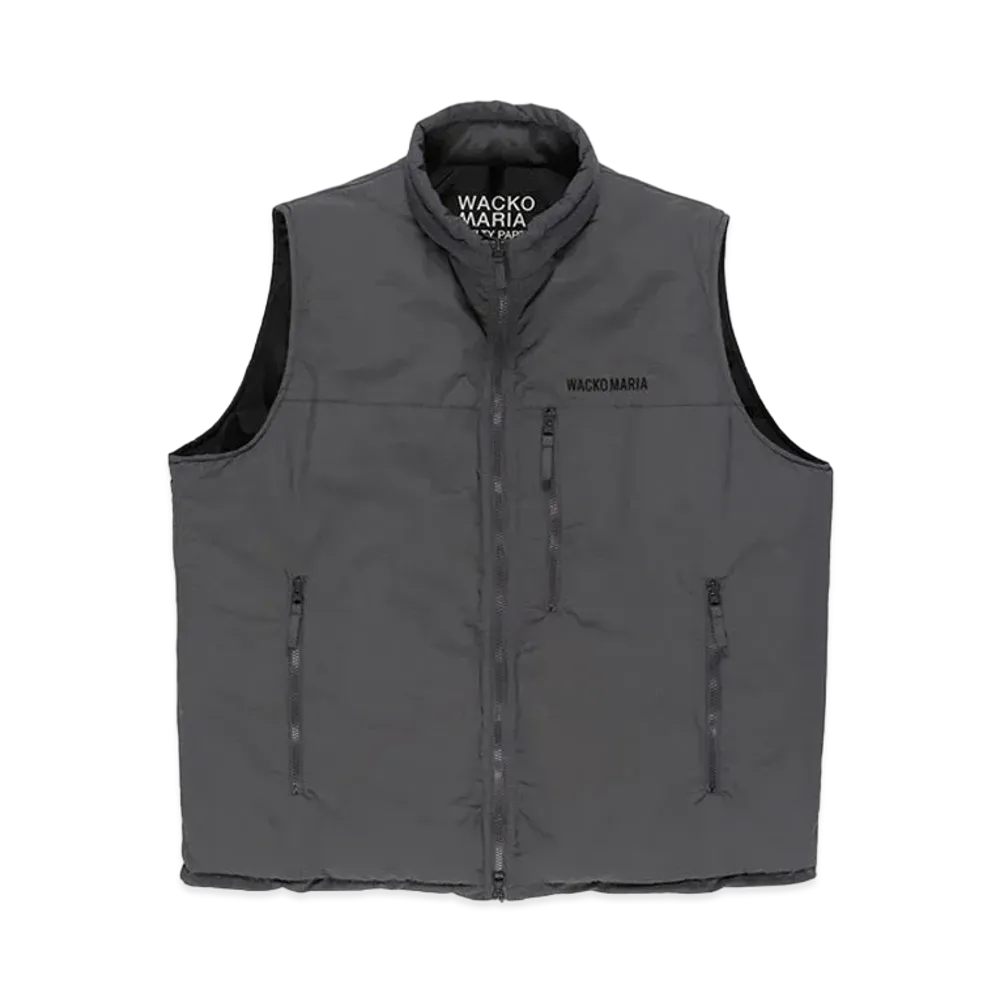 WACKO MARIA Nylon Padding Vest "Gray"