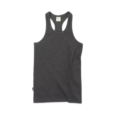 AVIREX Daily Wear Rib Tank Top Back Cross "Charcoal"