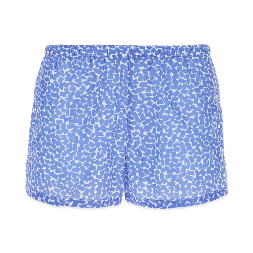 PRADA Printed Nylon Swimming Shorts "Light Blue"