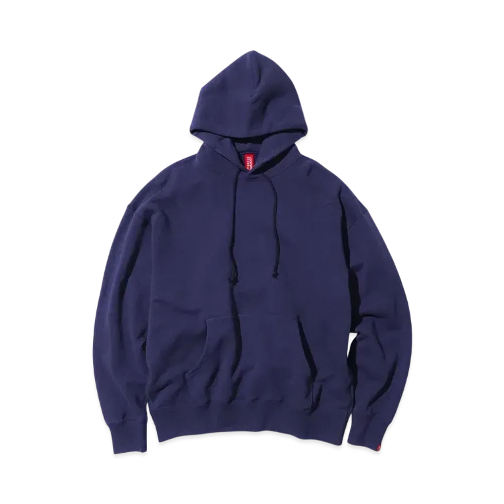 BEAMS JAPAN x LOOPWHEELER Hanging Fleece Loose Fit Pullover Hoodie "West Coast Blue"