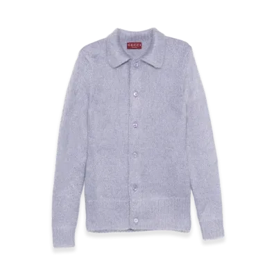 GUCCI 'Polo' Cardigan "Grey"