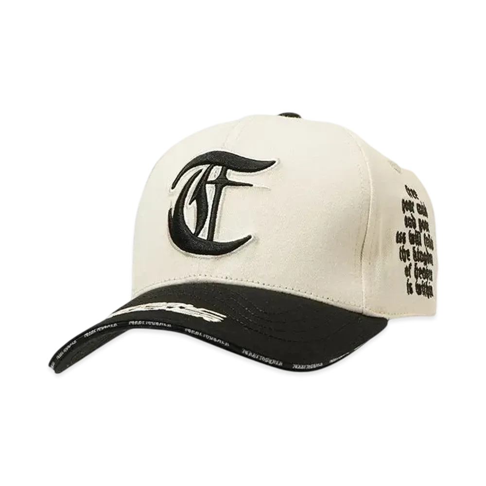 T.C.R BY TOUCHER T.C.R FREE YOUR MIND 6PANEL CAP "IVORY/BLACK"