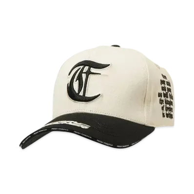 T.C.R BY TOUCHER T.C.R FREE YOUR MIND 6PANEL CAP "IVORY/BLACK"