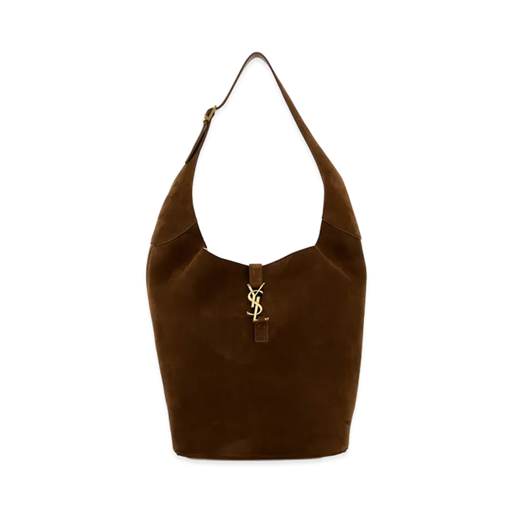 Saint Laurent Women's Suede Le 5 A 7 Shoulder Bag "Brown"
