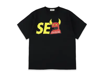 WIND AND SEA x Toy Machine Toymonster Sea Tee "Black"