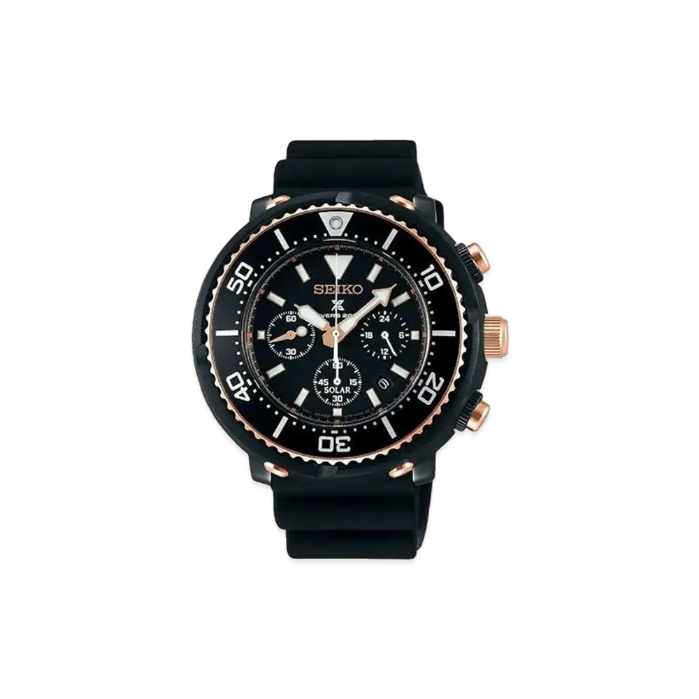 SEIKO Prospex Casual Diver Chronograph by Low Case "Black" SBDL038