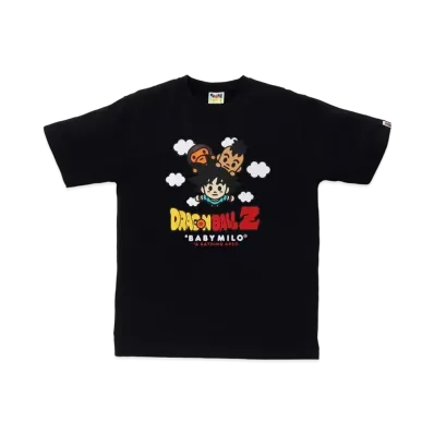 A BATHING APE x DRAGON BALL Z Son Goku & Uub Baby Milo Tee "Black"