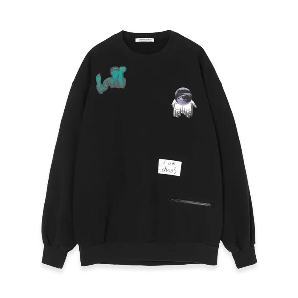 UNDERCOVER Cotton French Terry Sweat Pullover "Black"