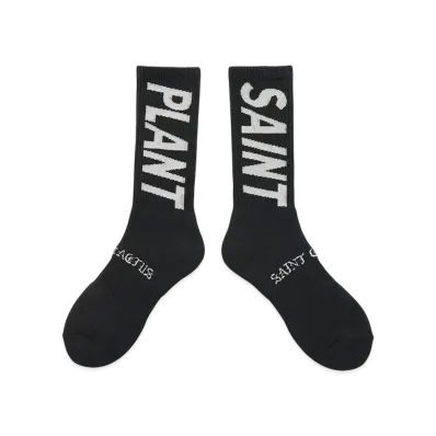 Saint Mxxxxxx x Cactus Plant Flea Market Plant Socks "Black" SM-YS1-0000-C14