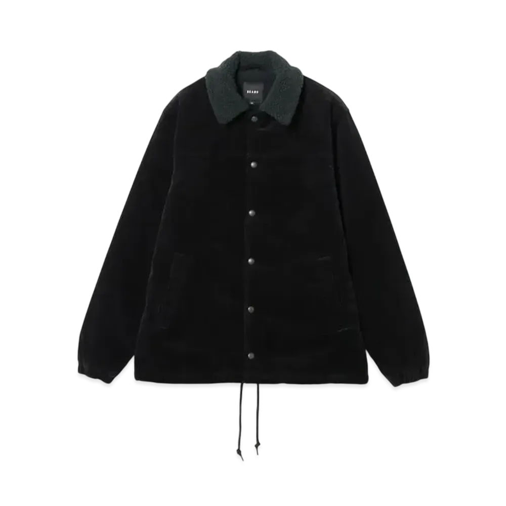 BEAMS Corduroy Boa Coach Jacket "Black"
