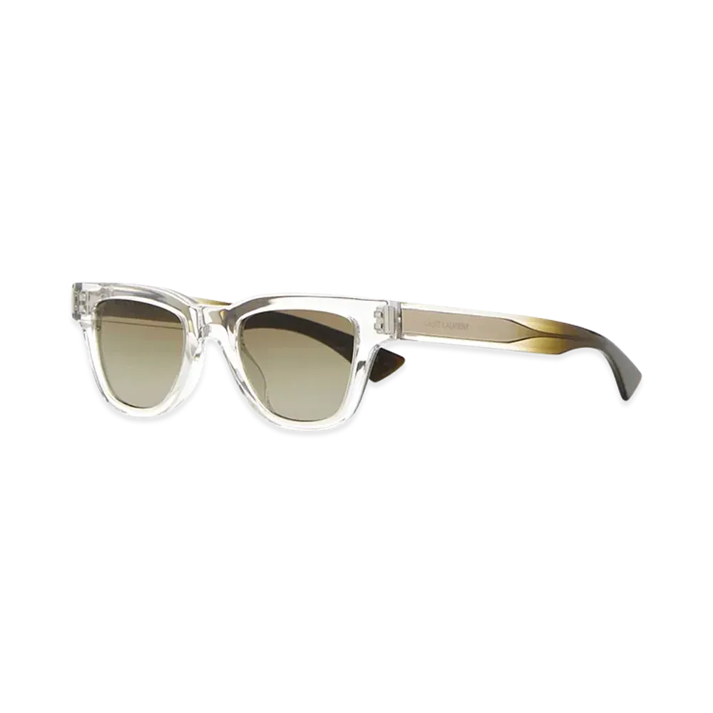 Saint Laurent Transparent Acetate SL 789 Sunglasses "White"