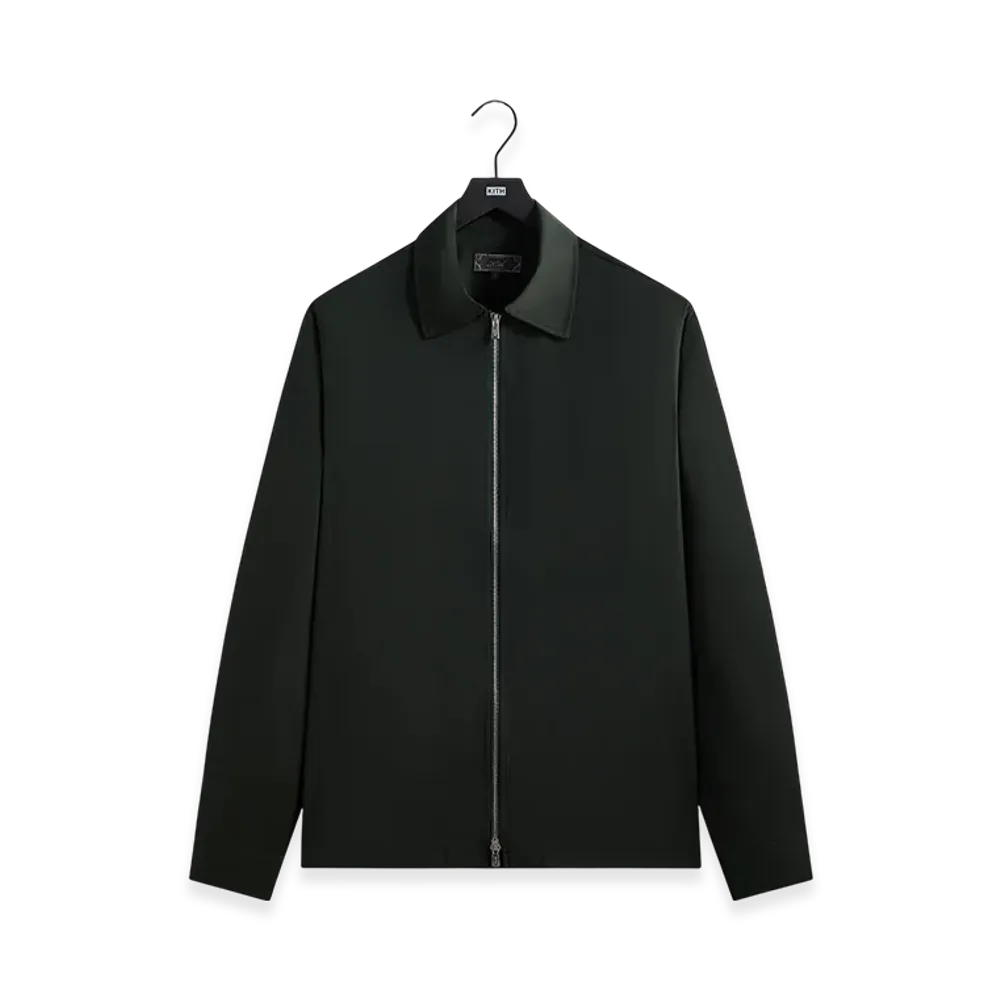 Kith Tropical Wool Marquis Zip Up Shirt "Stadium"