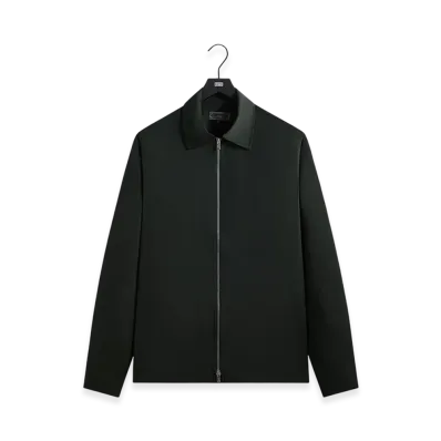 Kith Tropical Wool Marquis Zip Up Shirt "Stadium"
