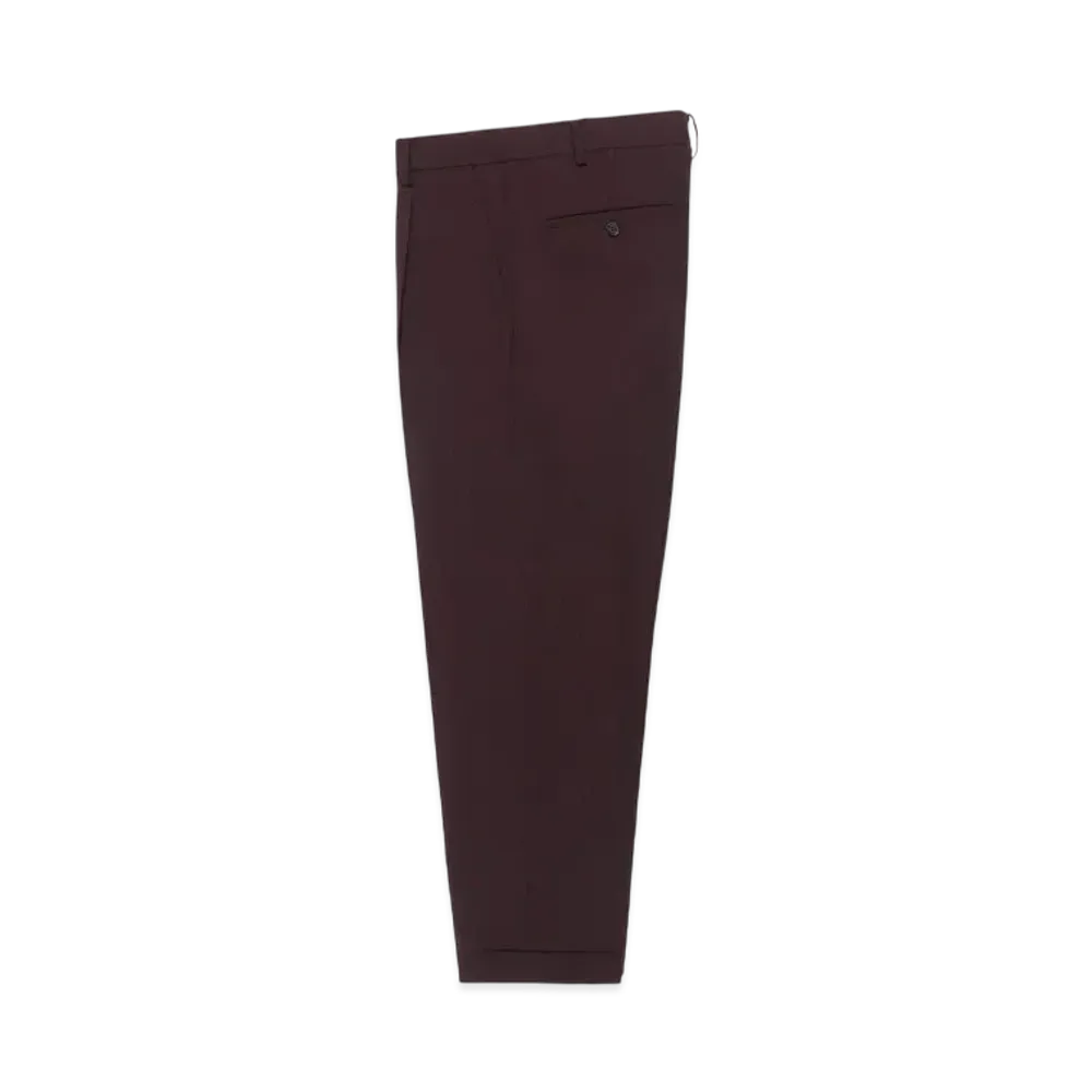 WACKO MARIA x DORMEUIL Pleated Trousers (Type-1) "Dark Purple"