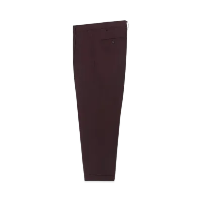 WACKO MARIA x DORMEUIL Pleated Trousers (Type-1) "Dark Purple"