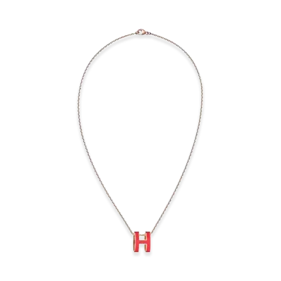 Hermes Pop H Pendant "Rose Gold/Rouge Coraille"