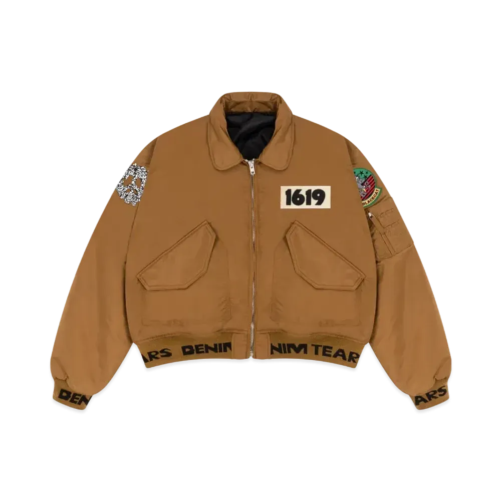 DENIM TEARS Trans-Atlantic Flight Jacket "Coyote"