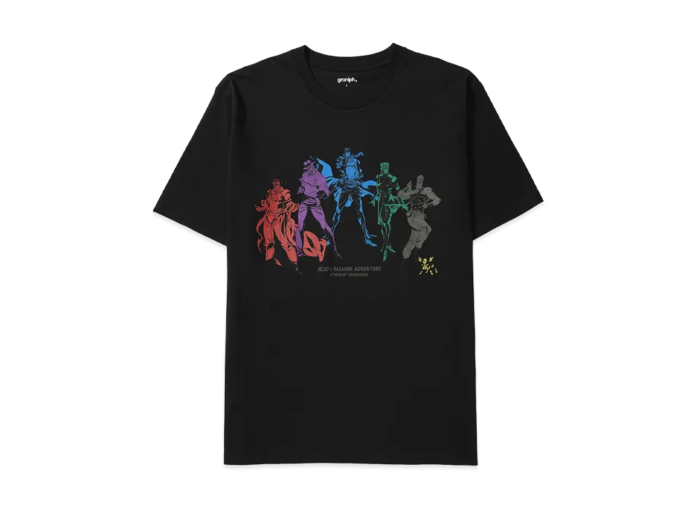 graniph x JOJO'S BIZARRE ADVENTURE Stardust Crusaders T-Shirts "Black"