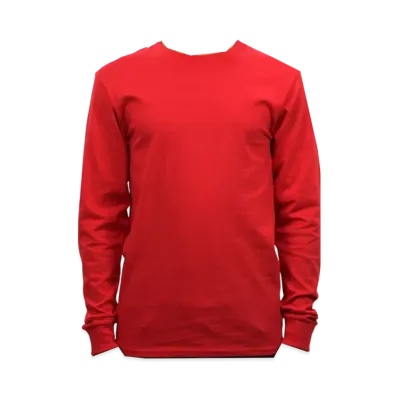 Champion Cotton Long Sleeve Tee "Red"