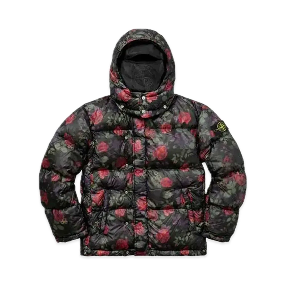 Supreme Stone Island Lamy Cover Stampato Puffy Jacket "Black"