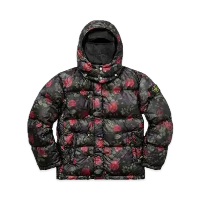 Supreme Stone Island Lamy Cover Stampato Puffy Jacket "Black"