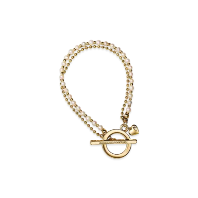 GOD ONLY KNOWS Pearl Chain Bracelet "Gold"