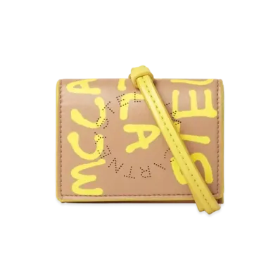 STELLA McCARTNEY Ed Curtis Stella Logo Card Holder "Camel"
