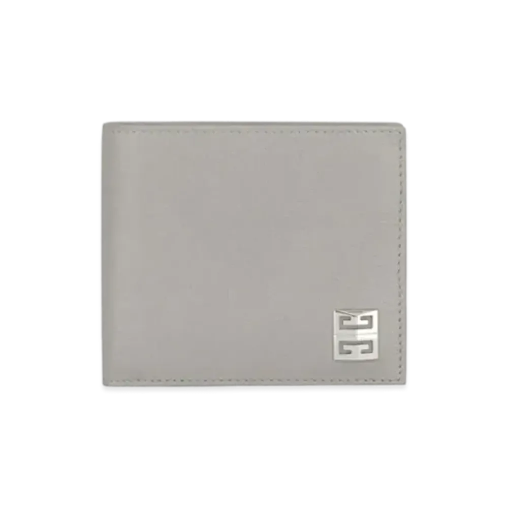 GIVENCHY 4G Wallet In Grained Leather "Gray"